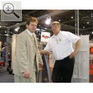 AMITEC Leipzig 2005. Waren auch schon Kollegen bei SUN. Frank Bhr (li.) und Udo Meffert,  BG Products Deutschland.  