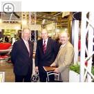 autopromotec Bologna 2005 Richard Langlechner, Geschäftsführer CARTEC, Hans-J. Rupp, General Manager und Peter Drust, Director Marketing der Snap-on Equipment Group (l.li.n.re)  