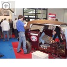 IHM Internationale Handwerksmesse 2006 Die Leistungsschau Oldtimer - Restaurierung / Youngtimer - Restaurierung. Die Sattler zeigten ihr handwerkliches Geschick.  