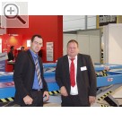 AMITEC 2006 in Leipzig Vater und Sohn. Dirk (li.) und Ralf Tauchnitz. Werkstattausrster aus Liemehna in der Nhe von Leipzig Eilenburg.  