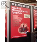 REIFEN Essen 2006 Weltneuheit und absoluter Hingucker auf dem Stand von HAWEKA war die federlose Mittenzentrierung QuickPlate.  