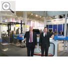 I.H.M. Internationale Handwerksmesse München Karl-Heinz Hardeweg (li.) und Armin Goldfuss von der autop Maschinenbau GmbH.  