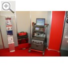 CARAT-Leistungsmesse 2007 Das Global Diagnostics System von Tecnotest mit STARGAS Abgasdiagnosestation und ECUreader Fehlerauslese.  