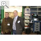 Hausmesse der Scheck-Betz GmbH & der MB technics Machten auch in diesem Jahr eine gemeinsame Hausmesse fr ihre Kunden. Dieter Hein (li.) Geschftsfhrer Scheck-Betz und Matthias Blmel, Inhaber der MB technics Erlangen.  