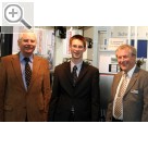 I.H.M. Internationale Handwerksmesse 2008 Hermann Lmmen und Max von Schnebeck von lmatic und Rolf Weinmann von Weinmann Werkstatt-Technik (v.l.n.r).  