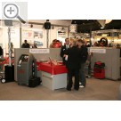 AMITEC 2008 Klimaservicegerte von ROBINAIR und Diagnosegerte von TECNOTEST auf dem STAHLGUBER Stand zur AMITEC 2008 in Leipzig.  