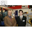 AMITEC 2008 Frank Raspe (li.) und Baptiste Léger sind im Vertrieb bei GYS.  