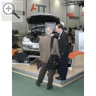 Automechanika 2008 CURA R 2000 "EAGLE", die berhrungslose Fahrwerksvermessung von ATT Automotive Testing Technologies. ATT Achs- u. Fahrwerksvermessung