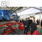 Automechanika 2008 BLACKHAWK kombinierte die Richthebebhne PL10 mit dem universellen Karosseriemesssystem shark 2 und zeigte die Mglichkeiten einer modernen Karosseriervermessung.  