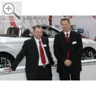 Automechanika 2008 Waren schon bei BEISSBARTH in einem TEAM, jetzt sind sie zusammen bei der Snap-on Equipment - Werner Gerhard (li.) und Atle Kjelsrud.  