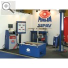 autopromotec 2009 MAHA IW 7 EUROSYSTEM Rollen-Bremsenprfstand kombiniert fr PKWs und LKWs bis 20 t Achslast.  