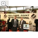 autopromotec 2009 Die beiden Sales Manager von WERTHER International Seppo Lindroth (li.) und Alois Mager.  