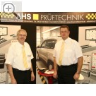 STAHLGRUBER Leistungsschau Nürnberg 2009 Hans-Joachim Norden (li.) und Harald Schneider jr. Hans-Joachim Norden ist neu im Vertriebsteam bei AHS Prftechnik.  