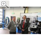 Hausmesse der MB technics Erlangen 2010 Dieter Hein (li.) Geschftsfhrer BETZ Werkstatthelfer und Karl-Heinz Hein, Vertriebsmann der Snap-on Equipment.  