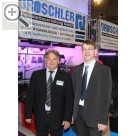AMITEC 2010 in Leipzig Claus Dienelt (li.) und Matthias Drschler. Klaus Dienelt war mit dem EARS Druckluftsystem zum ersten Mal in Leipzig auf der AMITEC.  