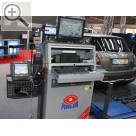 Automechanika 2010 MAHA Prfstrae Eurosystem inkl. mobiler Anzeigeeinheit. Maha 