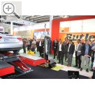 Automechanika 2012 CORGHI auf der Automechanika 2012 - groes Interesse an dem CORGHI Achsmessroboter R.E.M.O.  