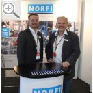 COLERtechnika 2012 in Münster NORFI war zum ersten Mal Aussteller auf die COLERtechnika 2012 - vertreten durch das Vertriebdteam Andreas Weber (li.) und Herbert Reiz.  
