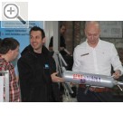 COPARTS Profi Service Tage 2012. WINNTEC auf den COPARTS Profi Service Tagen 2012 - BEAD BAZOOKA XL fr die schlagartige Befllung von Reifen.  