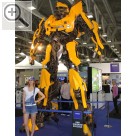 autopromotec 2013 Bologna Eine beeindruckende Skulptur am TEXA Stand - der BumbleBee der Transpormers.  