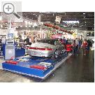 -- AMITEC 2004 --- Auf dem Stand von GEHLHAAR Werkstatt-Technik und Haweka Glauchau. Prfstrasse von MAHA.  