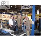 -- AMITEC 2004 --- Mirko und Volkmar Schumann, Reiner Haerta und Uwe Meinen von WANA Berlin, Rudolf Drschler von Drschler Werkstatt-Technik Jena( von links).  