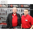 TROST Schau 2014 Chicago Pneumatic auf der TROST Schau 2014 in Stuttgart - Uwe Hofmann (li.) und Thomas Strzyso. Chicago Pneumatic 