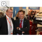 Automechanika Frankfurt 2014 Auf der Automechanika 2014 - Ingo Gajewski (li.) CORGHI und Henning Bttjer Snap-on Equipment. Corghi 