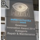 Automechanika Frankfurt 2014 Der Automechanika Innovation Award 2014 in der Kategorie Repair & Maintenance ging fr den MFP 3000 MAHA Fahrprfstand an die MAHA Maschinenbau Haldenwang GmbH & Co. KG. Maha 