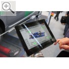 Automechanika Frankfurt 2014 Der MAHA Fahrprfstand MFP 3000 - Anzeige und Bedienung ber das Tablet. Maha 