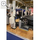 autopromotec 2015 BEISSBARTH auf der Autopromotec 2015 - Touchless 3D Fahrwerksvermessung auf einer Viersulenbhne.  