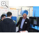 TROST Schau 2016 in Stuttgart. Auf der TROST Schau 2016 - Reinhold Elter, Geschftsfhrer RAPID Group gibt Detailinformationen zum l- und Flssigkeitsmanagement.   