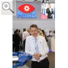 Impressionen von  der Automechanika 2016. Leiter Business Development & Marketing bei MAHA, Markus Weber. Maha 