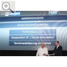 COPARTS Profi Service Tage 2016 in Göttingen. Ulrich Wohlgemuth, COPARTS und Thomas Ramdohr, GAS informieren während des Messebriefings über die Highlights der 10. Coparts Profi Service Tage. Car1 