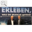 COPARTS Profi Service Tage 2017. Teil 1. "Erleben, was die Branche antreibt" - COPARTS Geschäftsführer Ulrich Wohlgemuth (li.) und Andreas Brodhage, Geschäftsführer der GAS Global Automotive Service.  