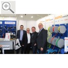 STAHLGRUBER Leistungsschau 2018 in München. RAPID und PNEUTEC auf der STAHLGRUBER Leistungsschau 2018 in München - Reinhold Elter, Helmut Kimmel, Michael Mutz und Michael Schiffer (v.r.n.l.)  