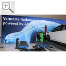 Automechanika Frankfurt 2018 Die asanetwork vernetzte Reifenwerkstatt. Arbeitsschritte der Fahrwerkvermessung, Sensor Justage, Scheinwerfereinstellung etc.  können dokumentiert und geschlossen werden. asanetwork GmbH 