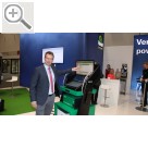 Automechanika Frankfurt 2018 Die asanetwork vernetzte Reifenwerkstatt, vorgeführt von Martin Rothschink, Geschäftsführer AxoNet Software GmbH, Mitentwickler des asanetwork. asanetwork GmbH 