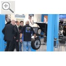 Automechanika Frankfurt 2018 HOFMANN MEGAPLAN bei der Vorführung des ONE WEIGHT BALANCING.  