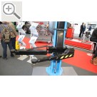 Automechanika Frankfurt 2018 Sehr patent - die umklappbaren HOFMANN Tragarme. Snap-on Equipment 