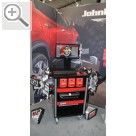 WM Werkstattmesse 2019 in Stuttgart - Teil 6. John Bean 3D Fahrwerkvermessung Visualiner V1200 - drahlose Kommunikation, zwischen den Messköpfen und mit dem Internet. John Bean 