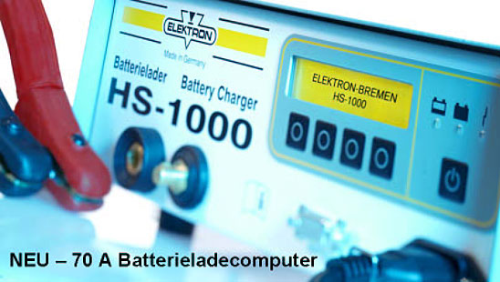 Elektron-Bremen Fabrik f. Elektrotechnik GmbH - HS-1000 neuer 70 A Batterieladecomputer.