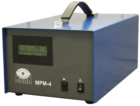 MAHA-Dieselpartikel-Messgerät MPM-4. Klein, handlich und werkstatttauglich.