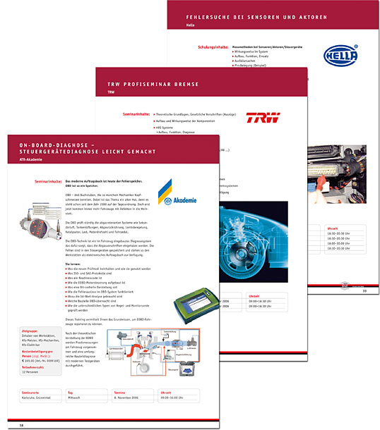 STAHLGRUBER Schulungskatalog 2. Halbjahr 2006